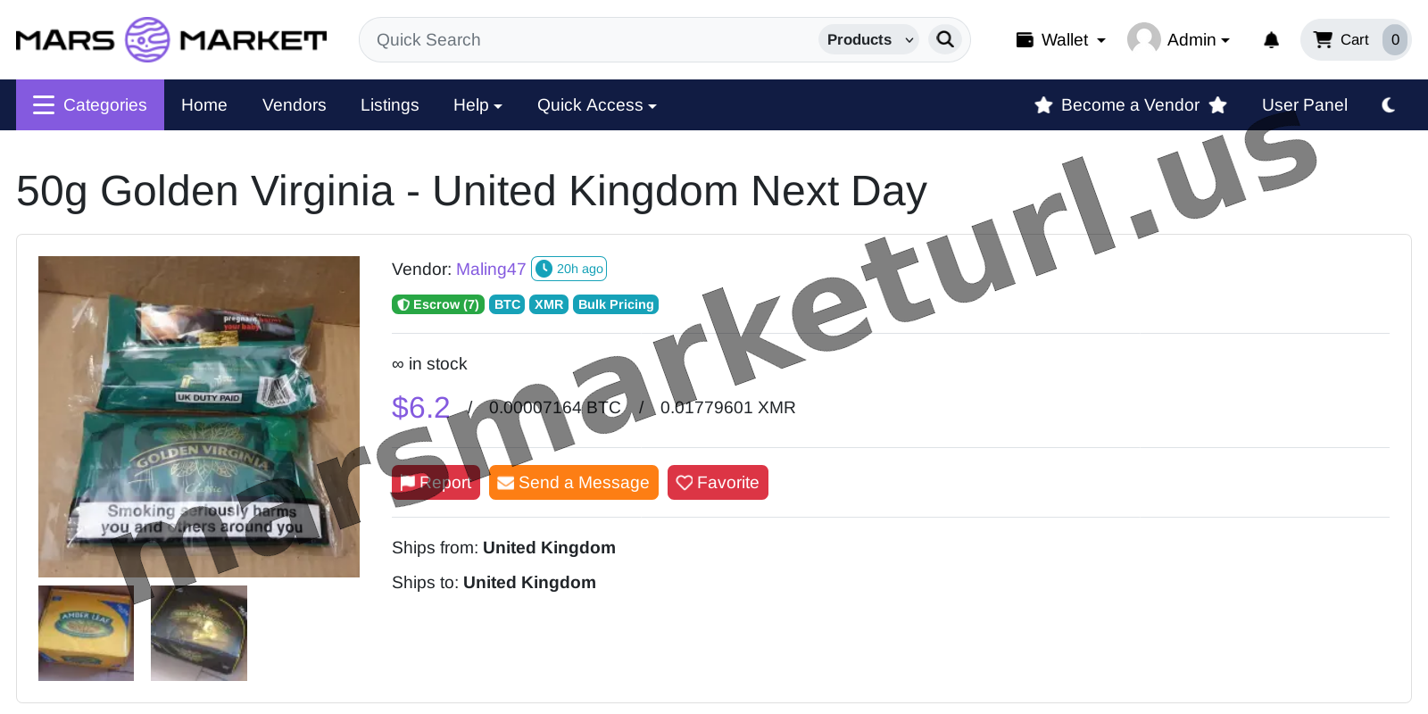 Main Market Dashboard